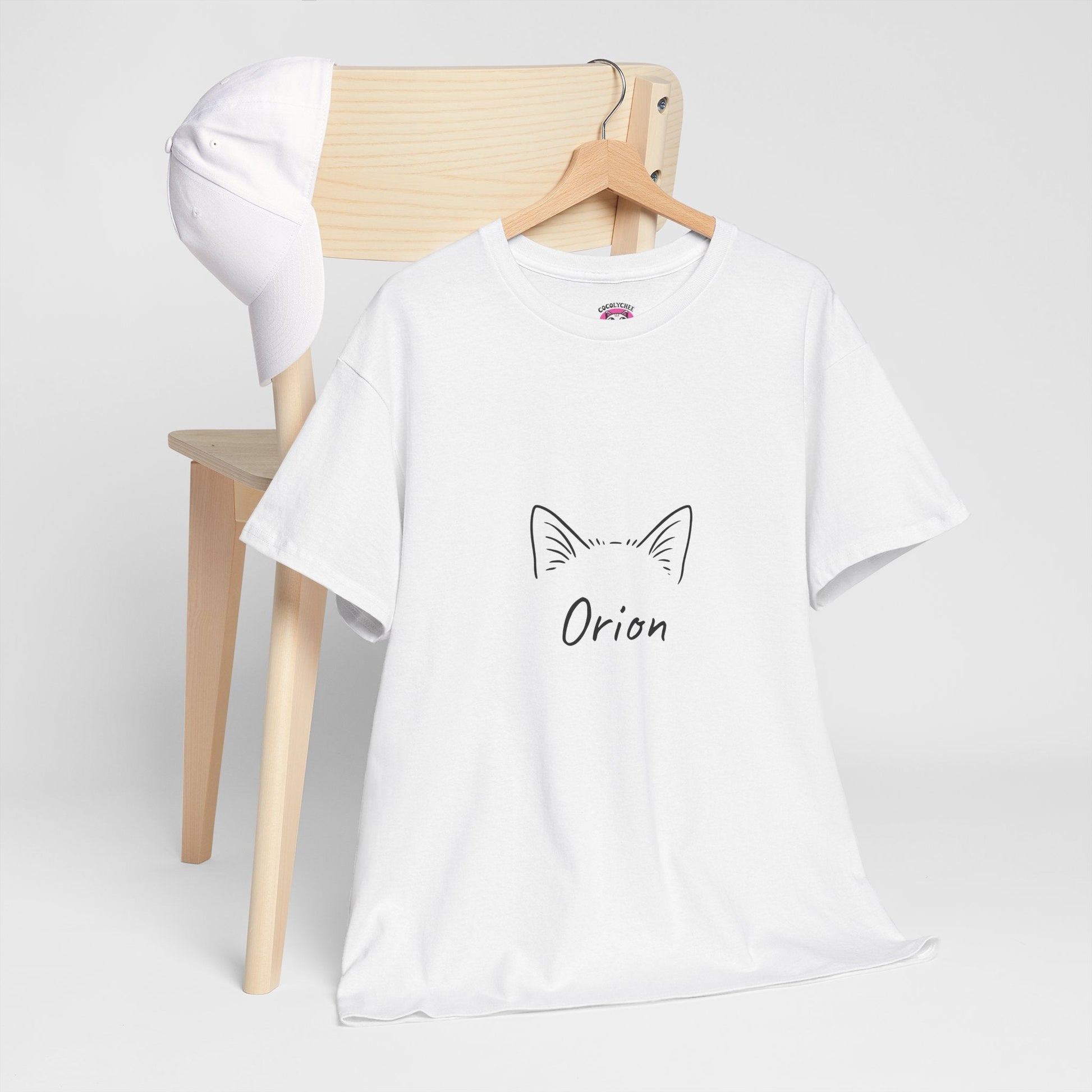Minimal Meowgic – Custom Cat Ear Tee w/ Names - Cocolychee
