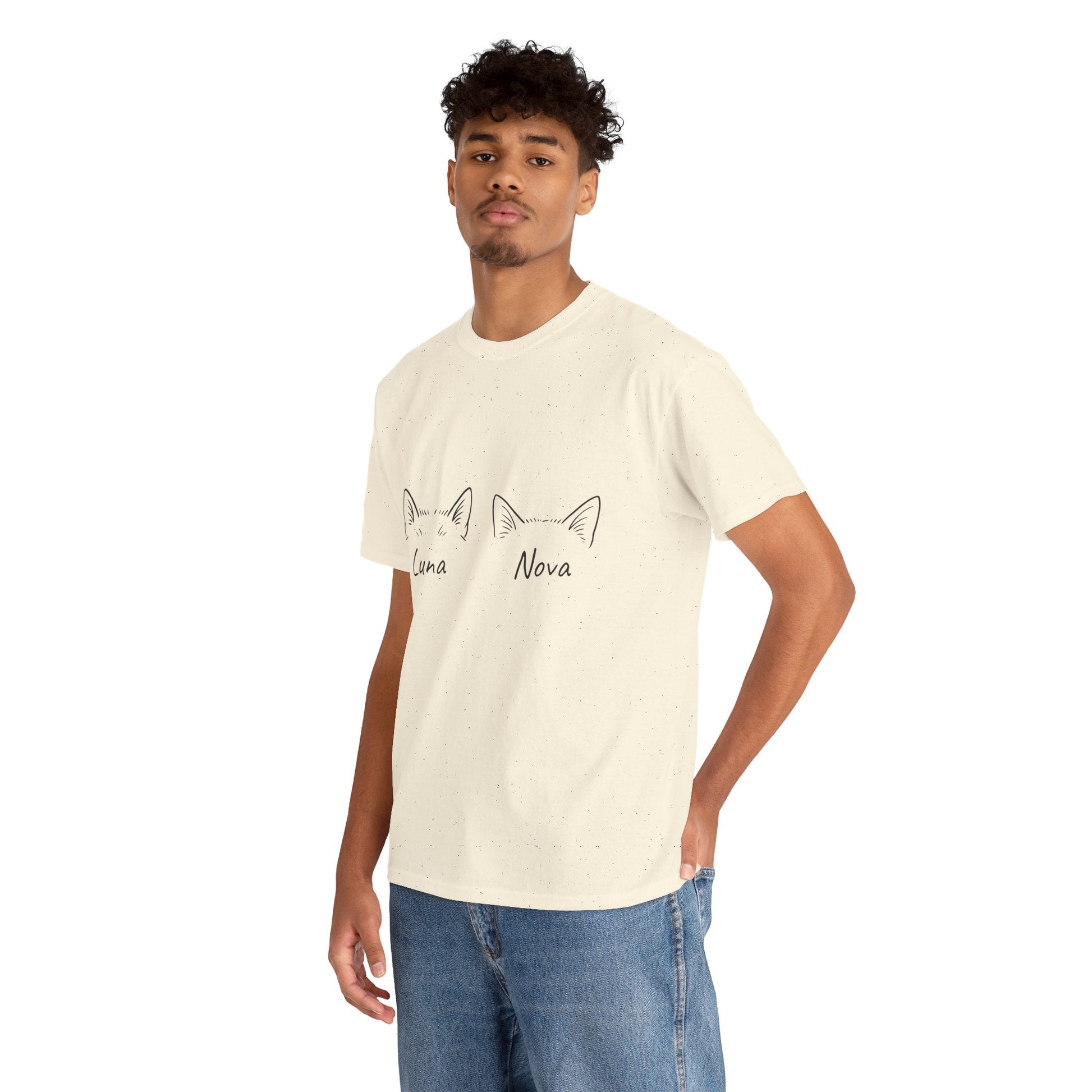 Minimal Meowgic – Custom Cat Ear Tee w/ Names - Cocolychee