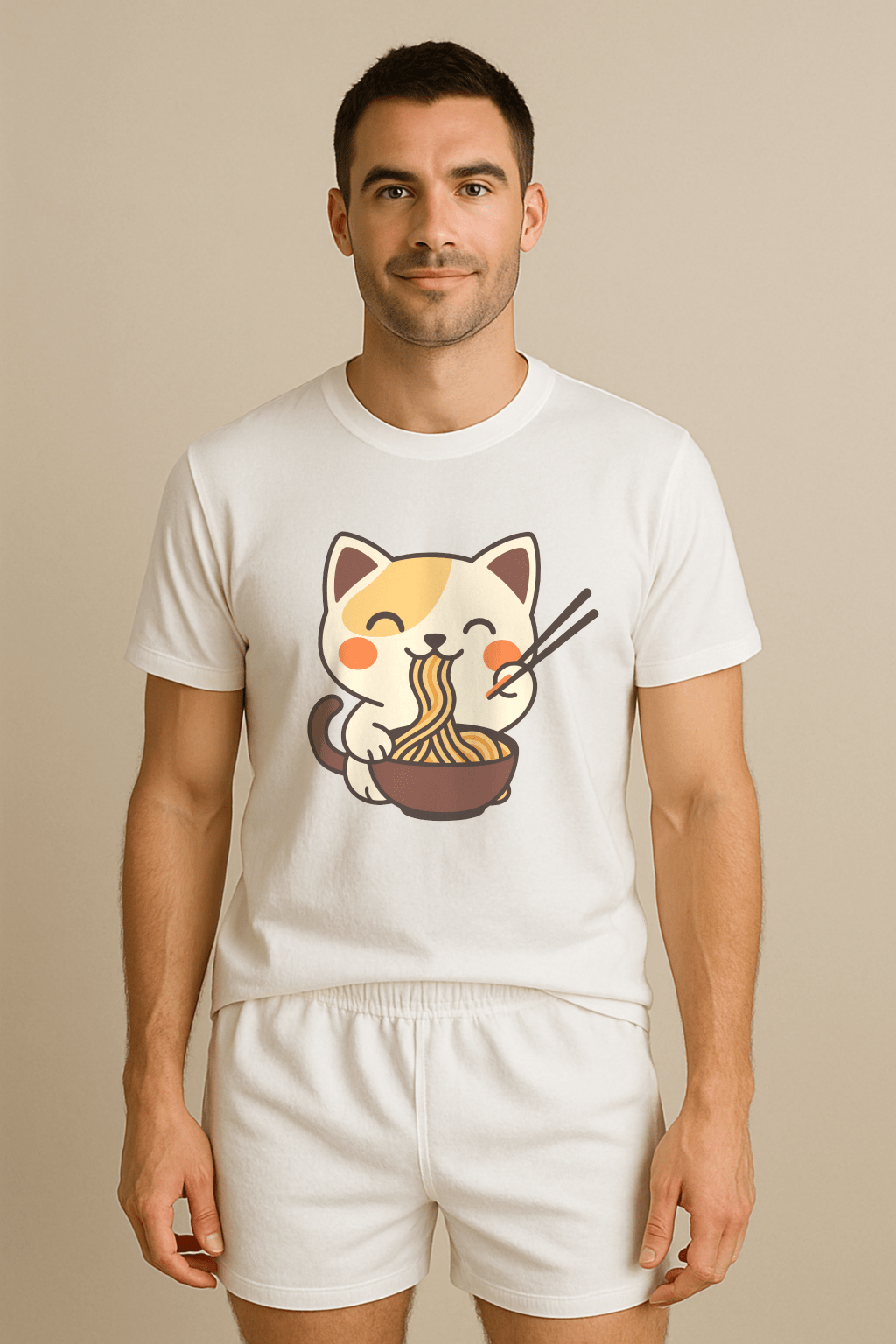 Noodle Naps™ Cat Ramen Graphic Tee - Cocolychee