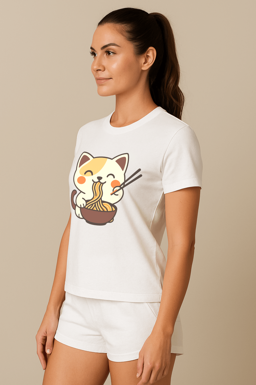 Noodle Naps™ Cat Ramen Graphic Tee - Cocolychee