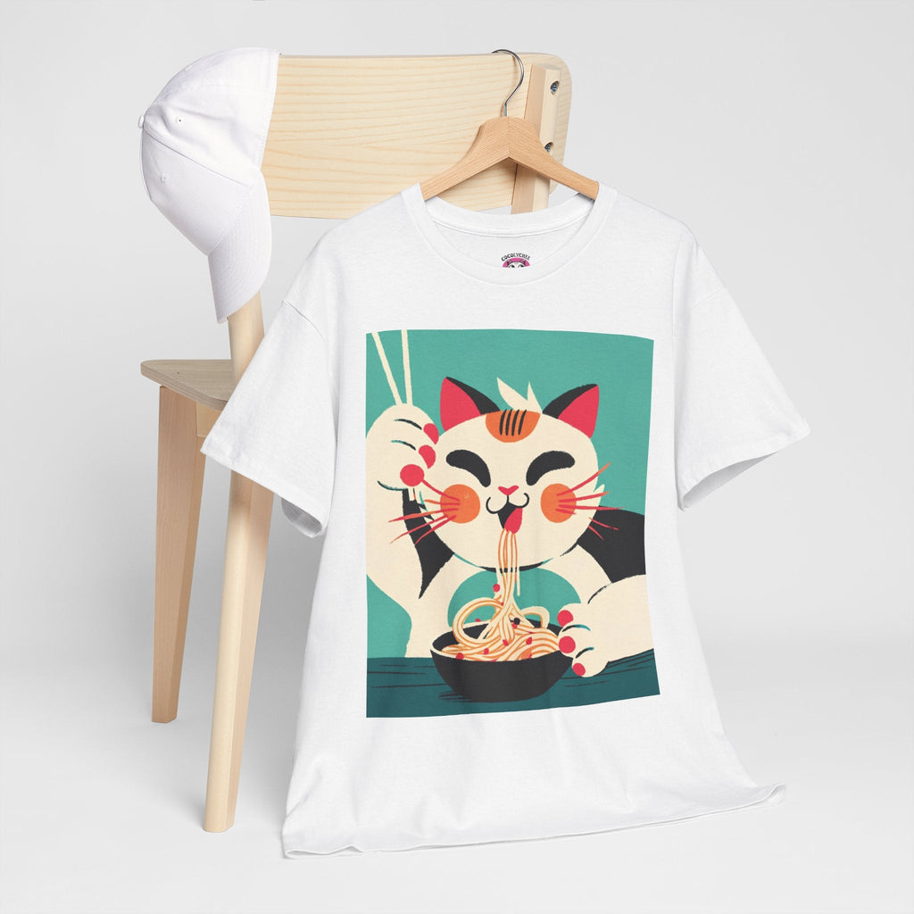 Noodle Nirvana™ Calico Cat Graphic Tee - Cocolychee