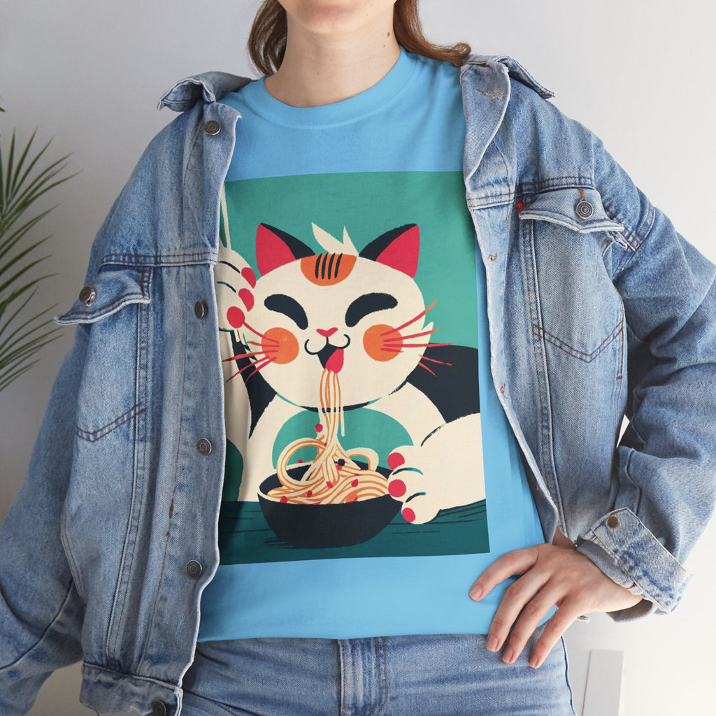 Noodle Nirvana™ Calico Cat Graphic Tee - Cocolychee