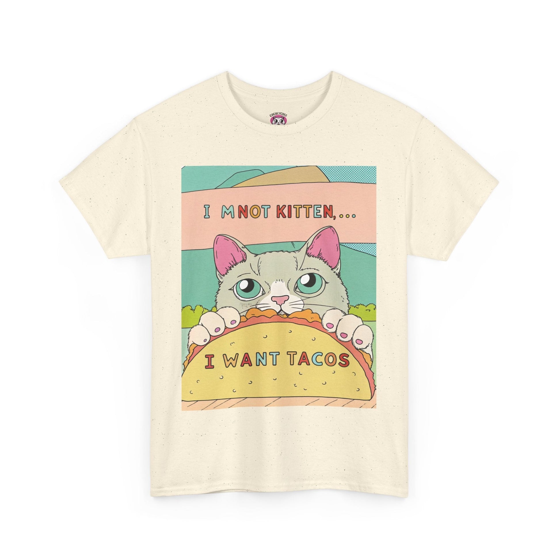 Not Kitten Around™ I Want Tacos Pastel Edition Graphic Tee - Cocolychee