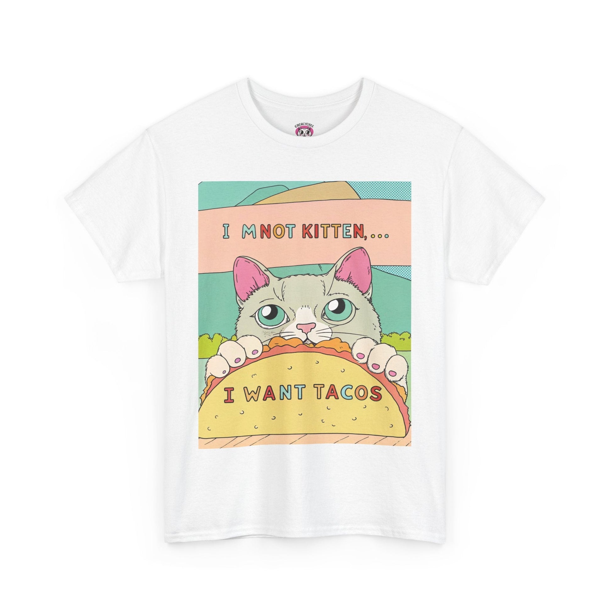 Not Kitten Around™ I Want Tacos Pastel Edition Graphic Tee - Cocolychee