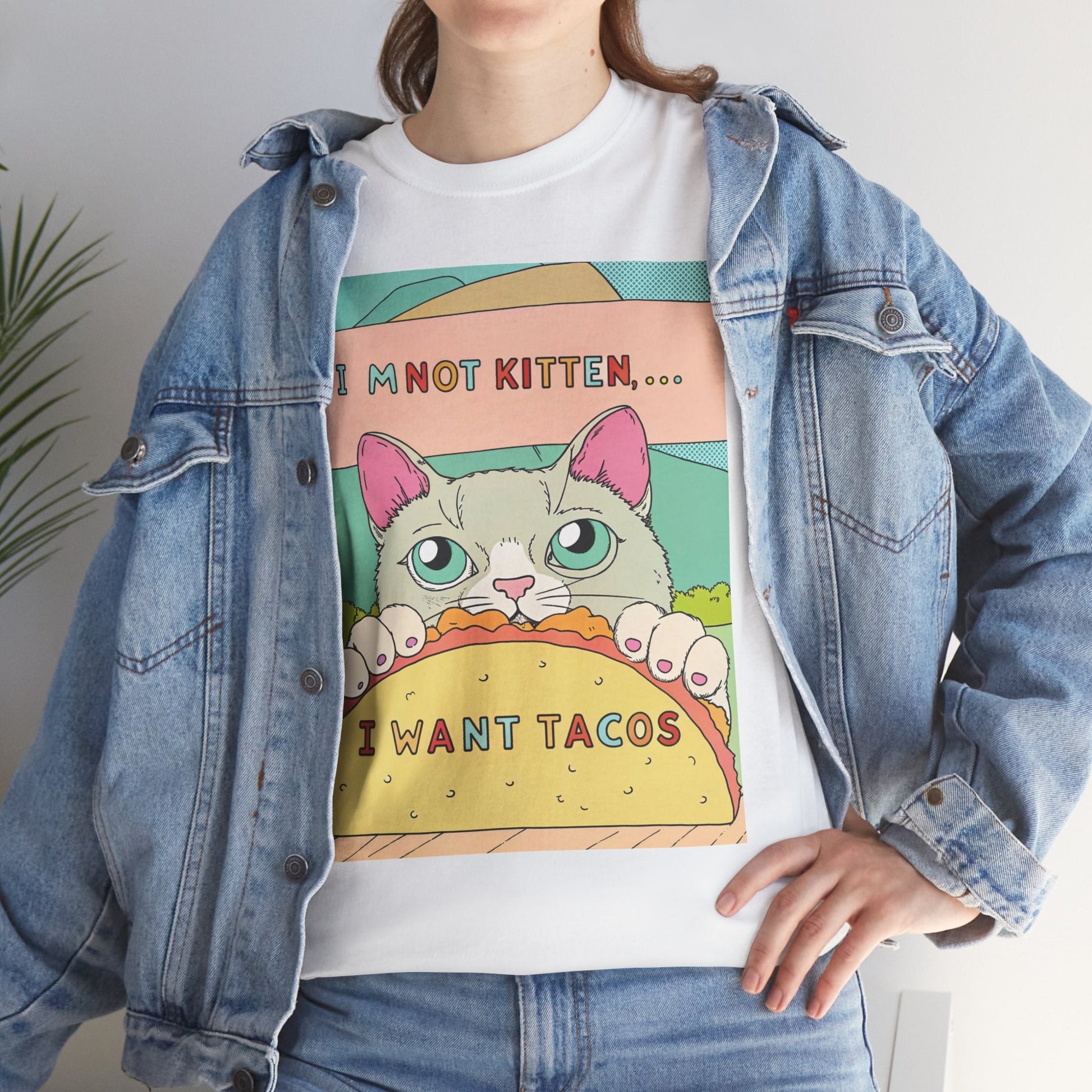 Not Kitten Around™ I Want Tacos Pastel Edition Graphic Tee - Cocolychee