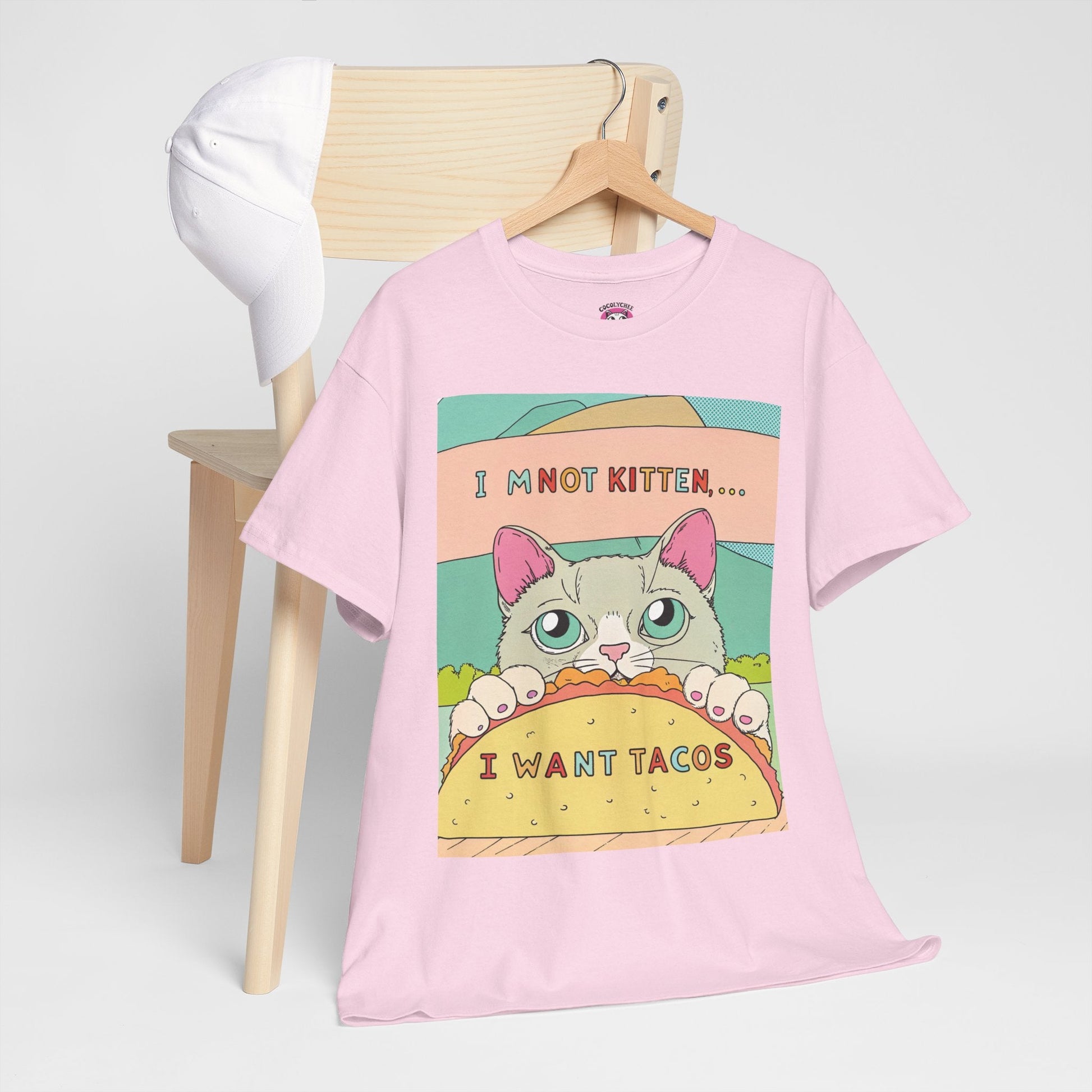 Not Kitten Around™ I Want Tacos Pastel Edition Graphic Tee - Cocolychee