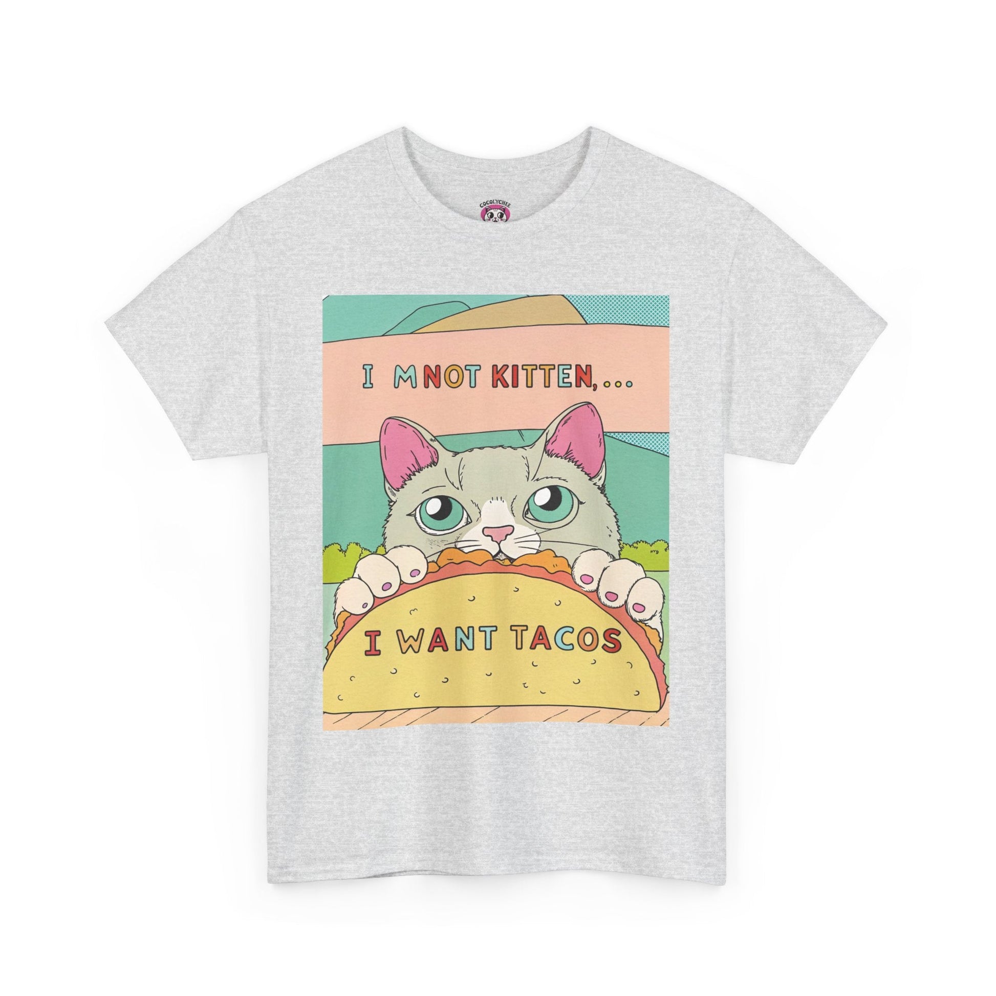 Not Kitten Around™ I Want Tacos Pastel Edition Graphic Tee - Cocolychee