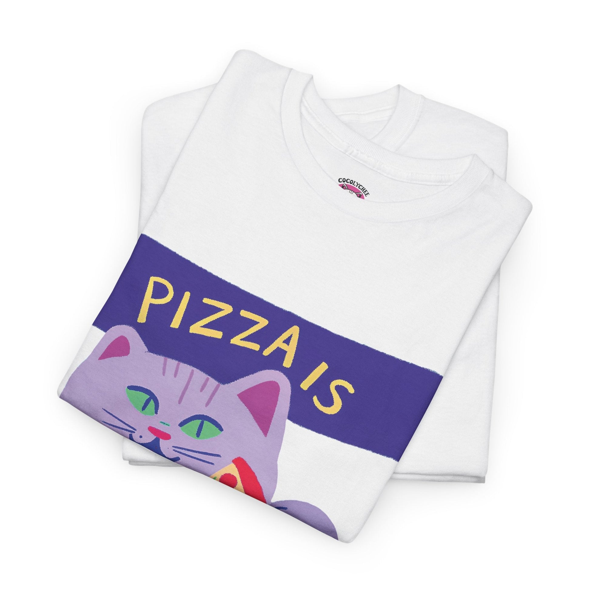 Pizza Is Purrfect™ Pastel Edition Graphic Tee - Cocolychee