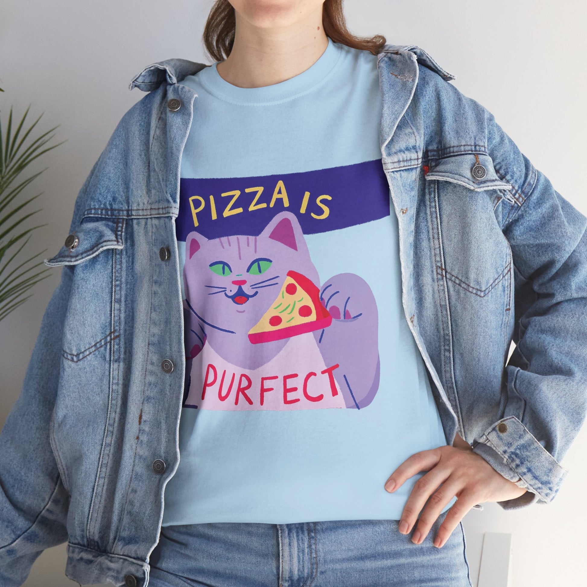 Pizza Is Purrfect™ Pastel Edition Graphic Tee - Cocolychee