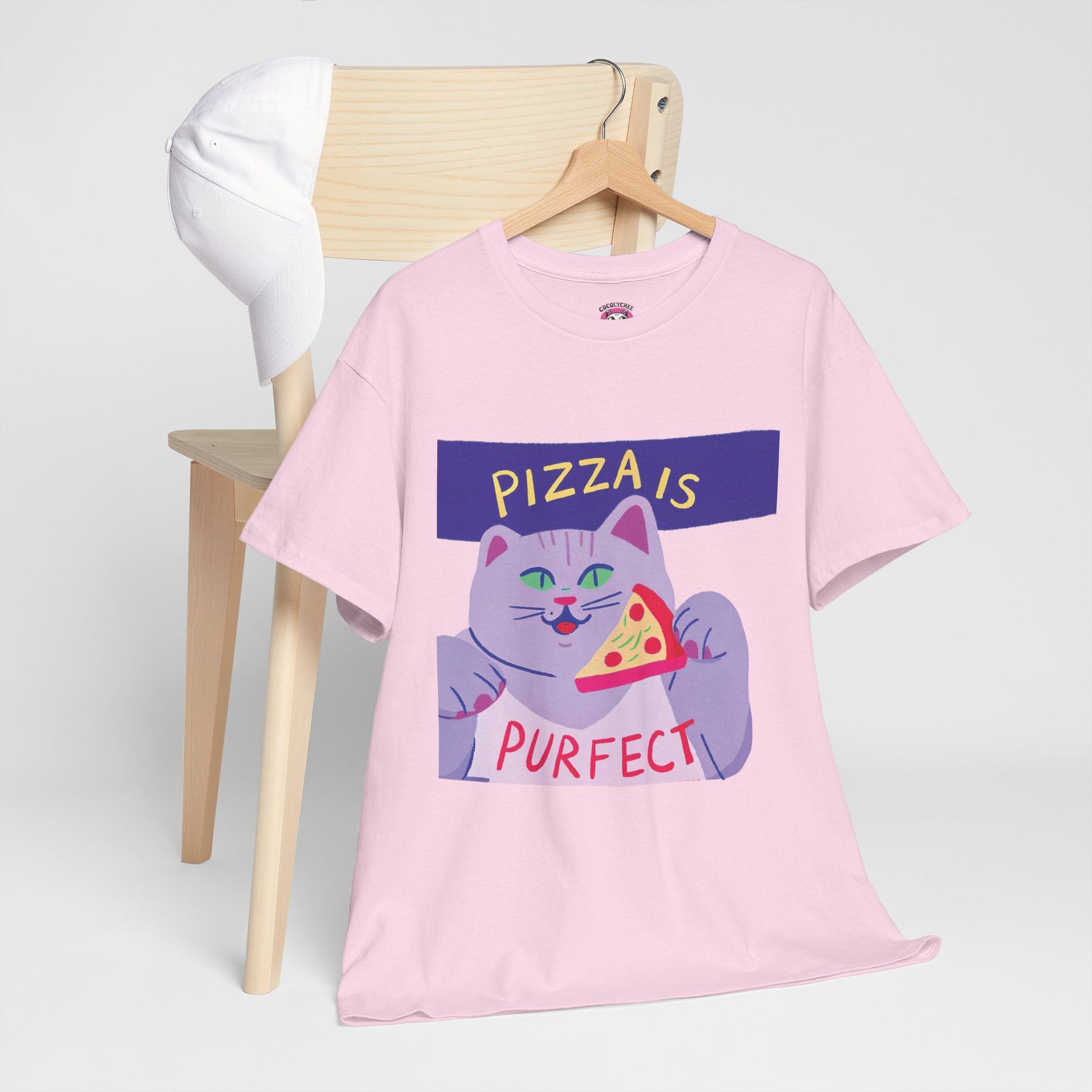 Pizza Is Purrfect™ Pastel Edition Graphic Tee - Cocolychee