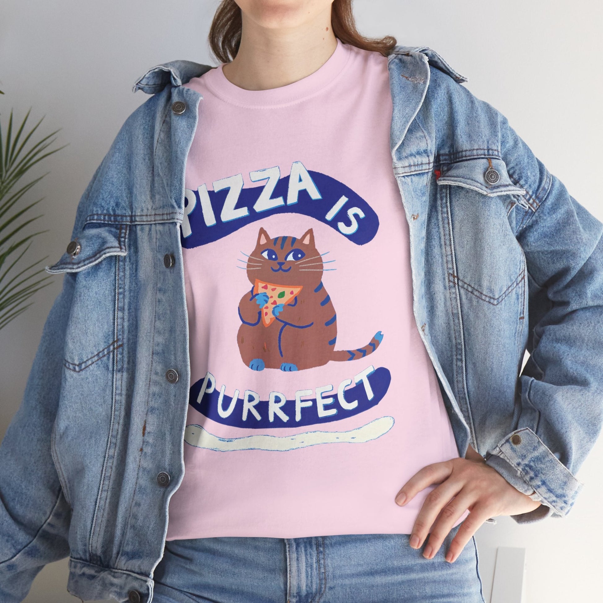 Pizza Is Purrfect™ Tabby Edition Graphic Tee - Cocolychee