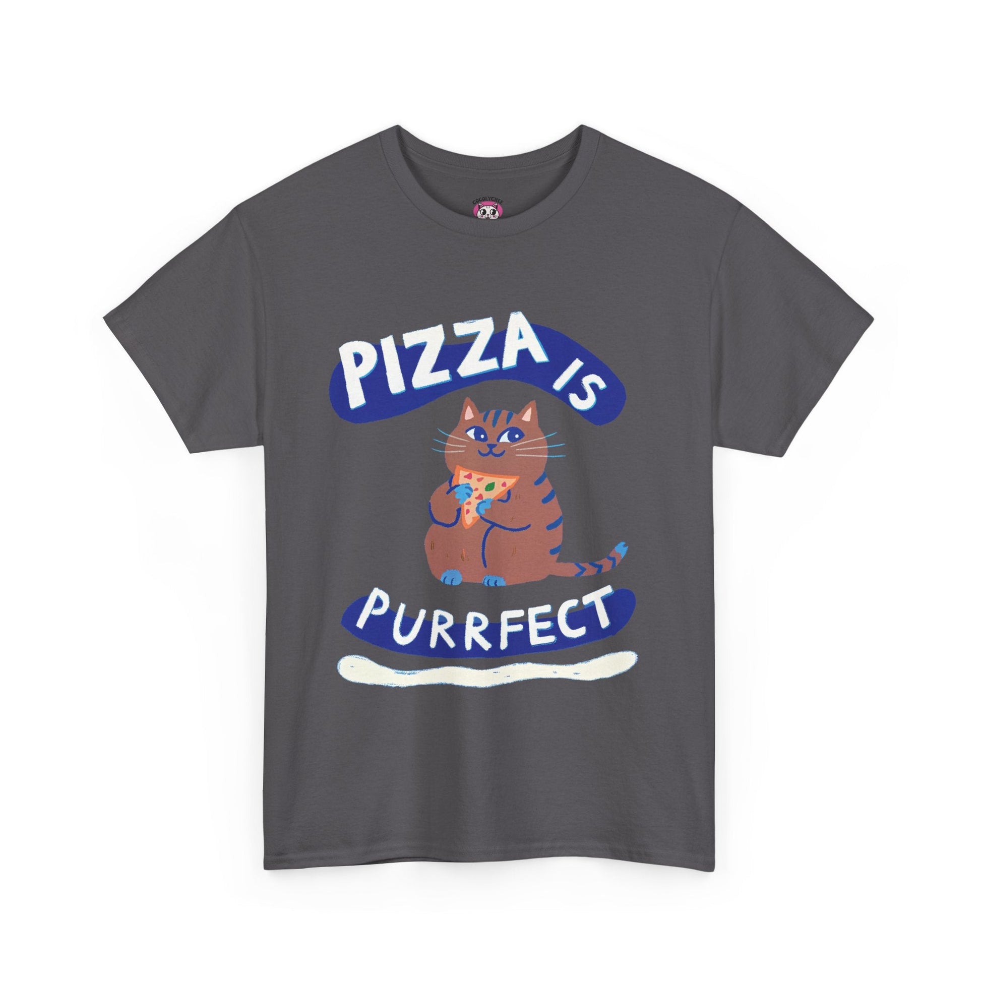 Pizza Is Purrfect™ Tabby Edition Graphic Tee - Cocolychee