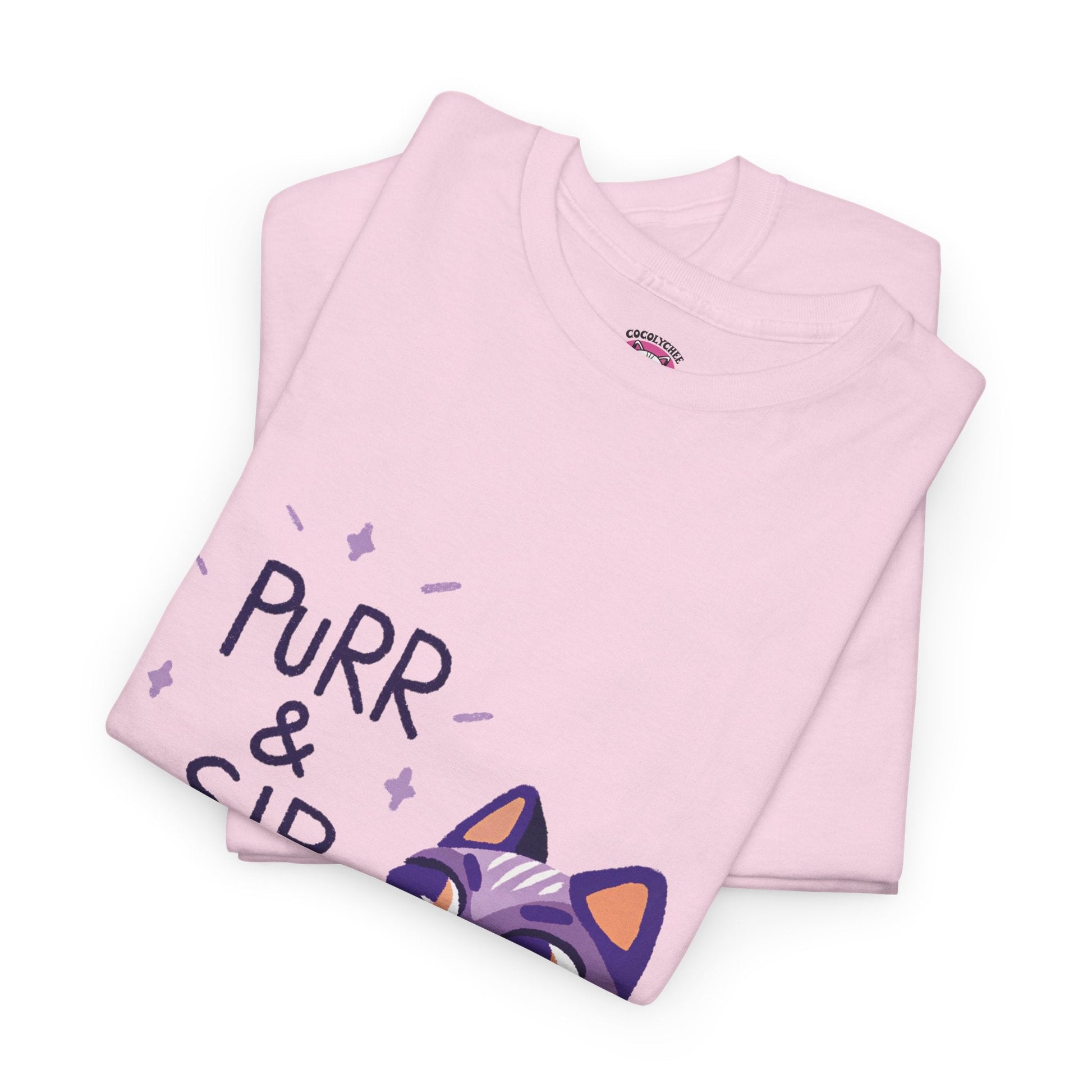 Purr & Sip™ Pastel Edition Cat & Coffee Graphic Tee - Cocolychee