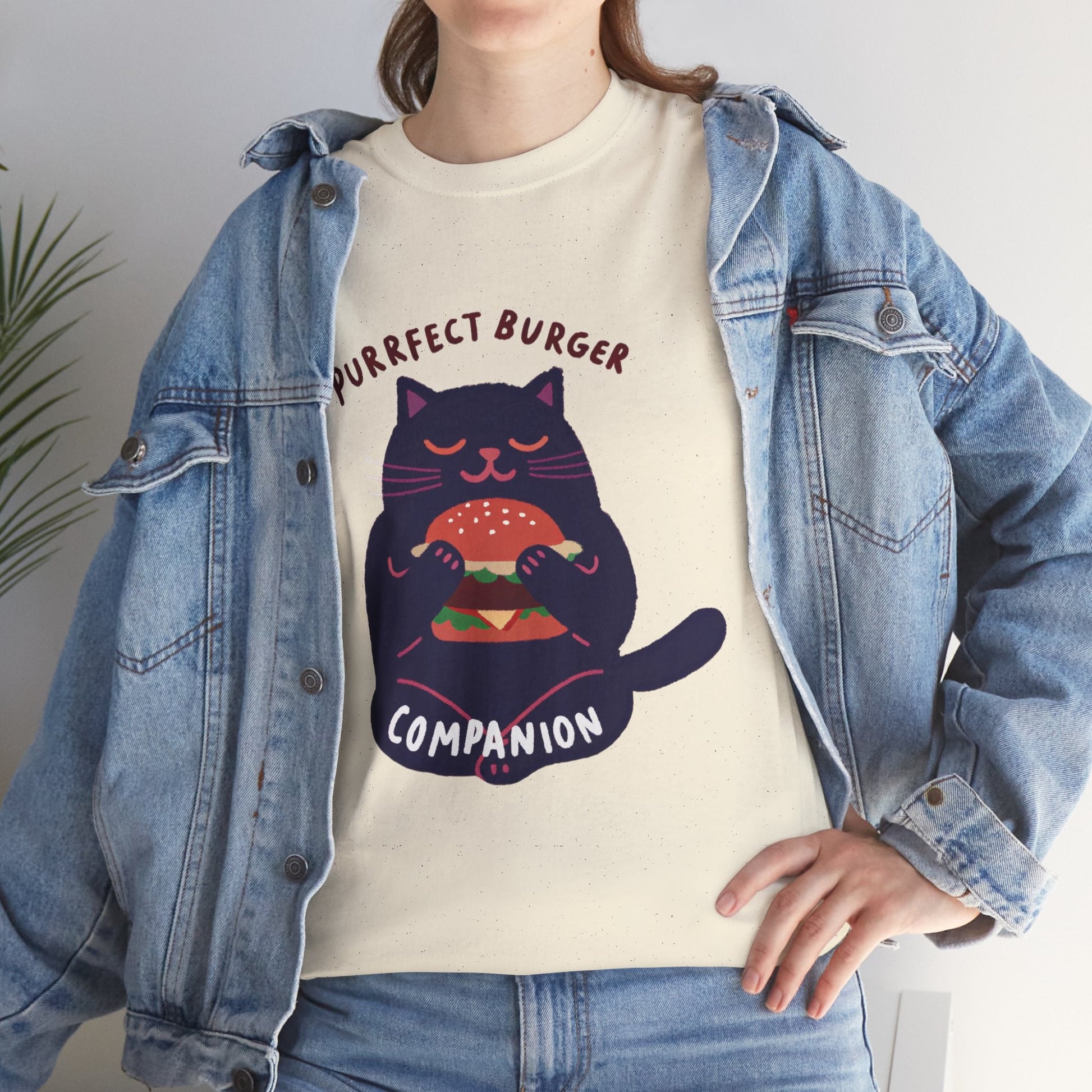 Purrfect Burger Companion™ Color Edition Graphic Tee - Cocolychee