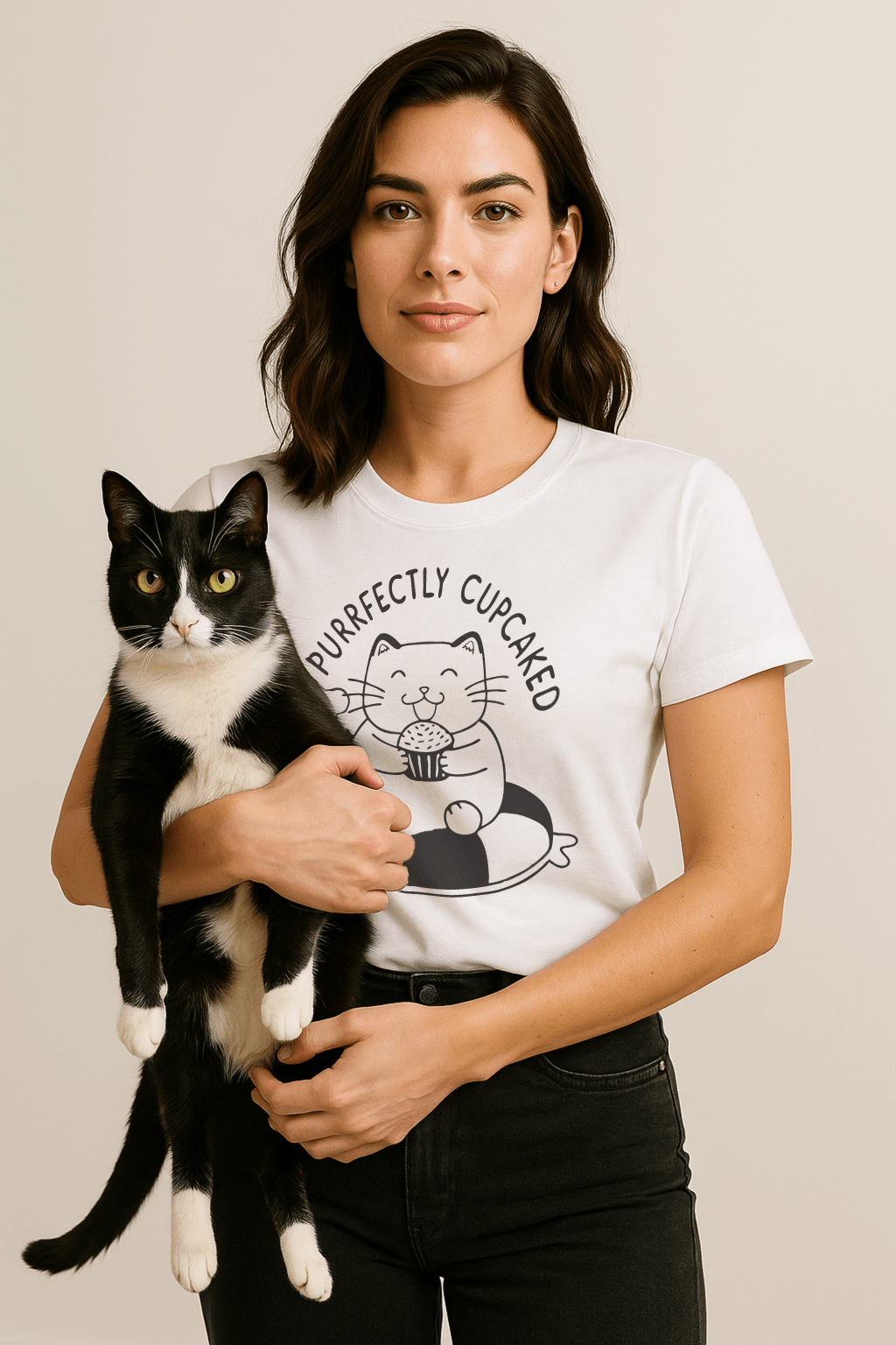 Purrfectly Cupcaked™ Line - Art Graphic Tee - Cocolychee
