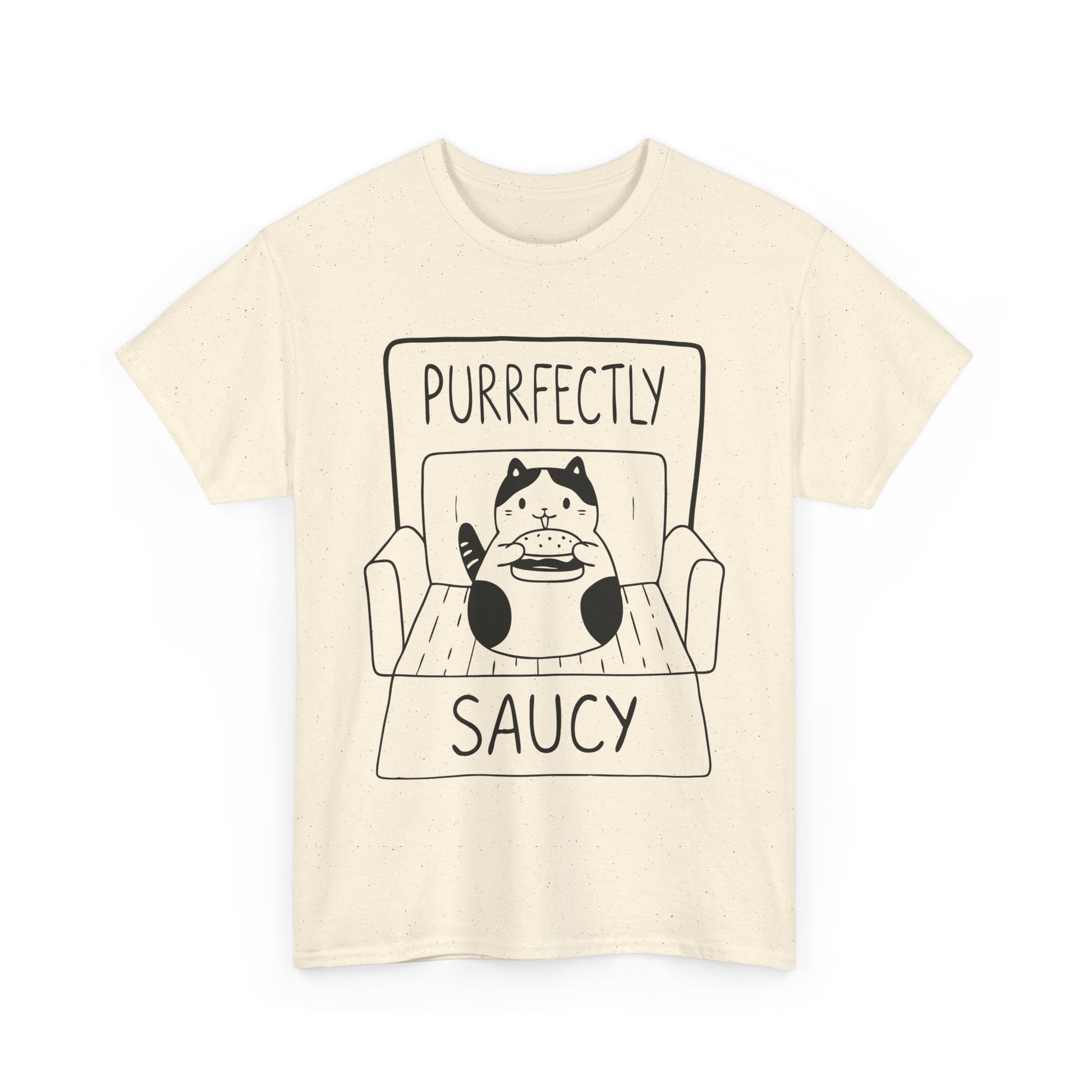 Purrfectly Saucy™ Cat & Burger Graphic Tee - Cocolychee
