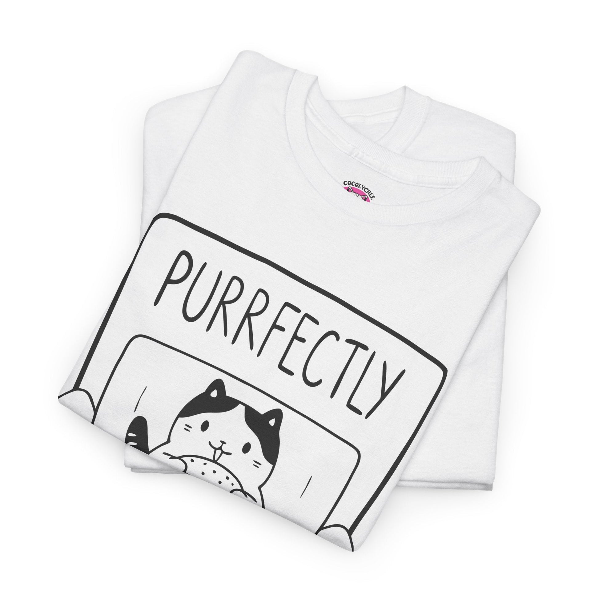 Purrfectly Saucy™ Cat & Burger Graphic Tee - Cocolychee