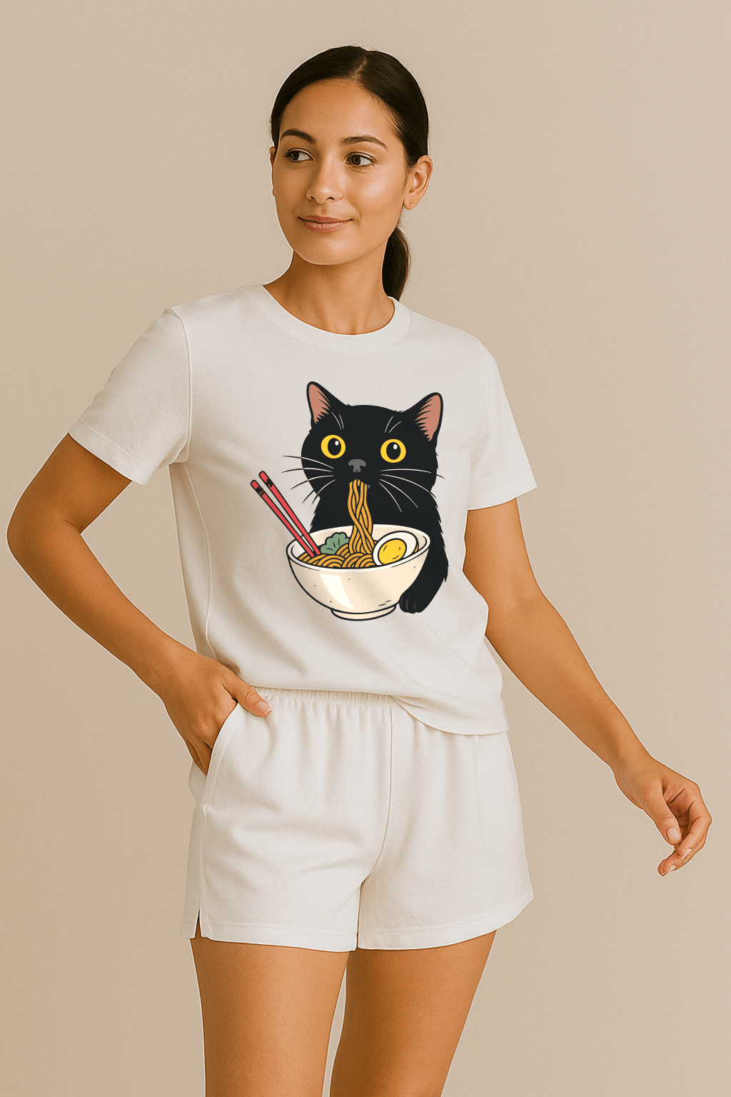 Ramen Kitty™ Color Edition Graphic Tee - Cocolychee