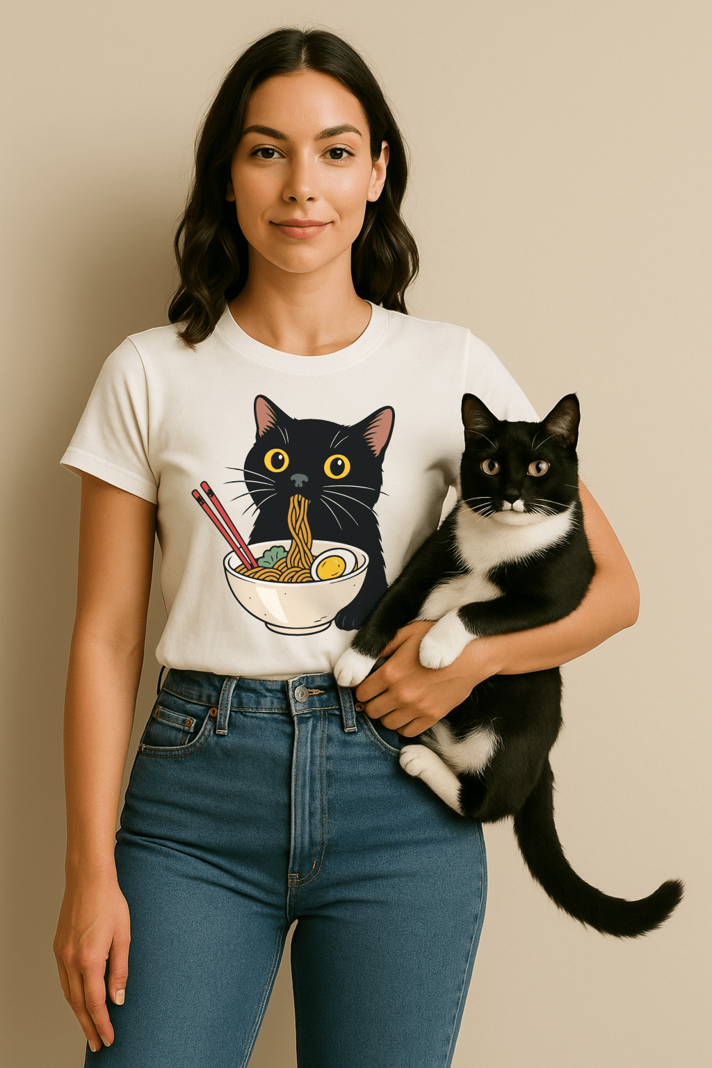 Ramen Kitty™ Color Edition Graphic Tee - Cocolychee