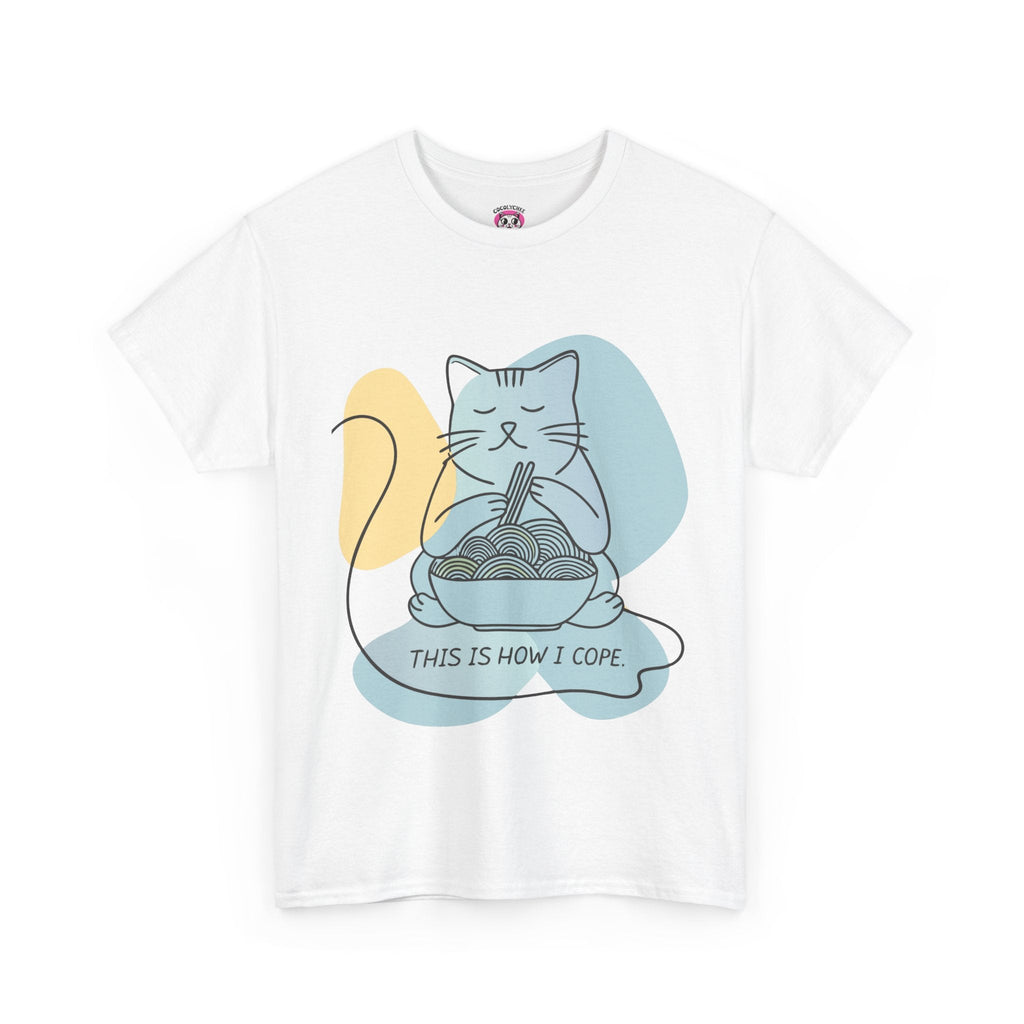 This Is How I Cope™ Cat & Noodle Graphic Tee - Cocolychee