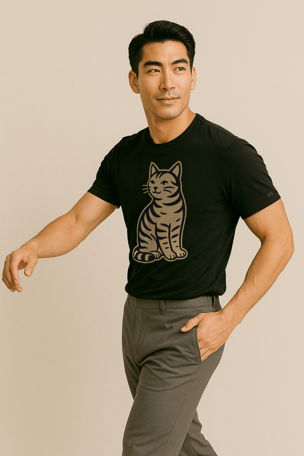Whisker Chic™ Minimalist Cat Tee - Cocolychee