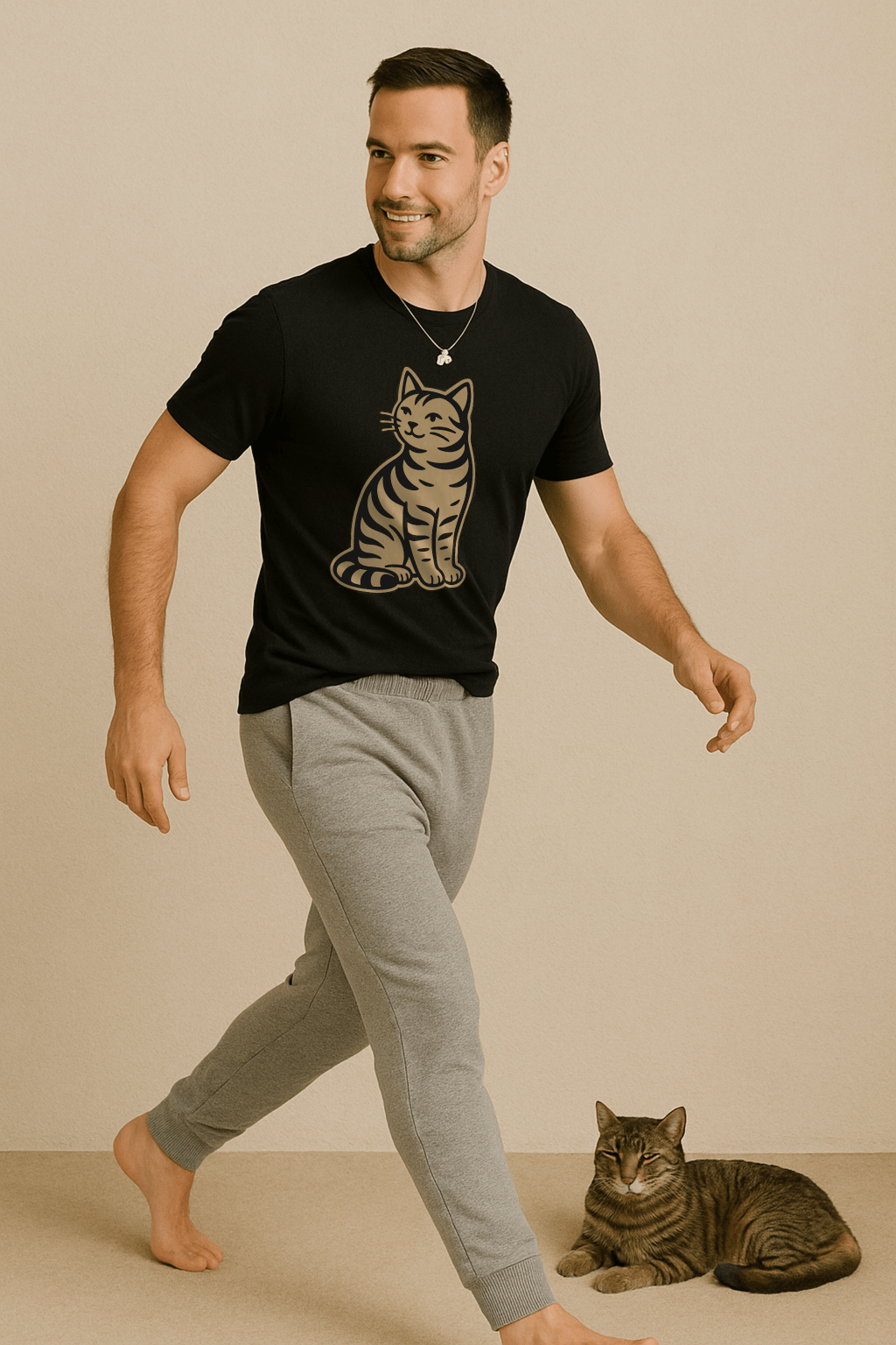 Whisker Chic™ Minimalist Cat Tee - Cocolychee