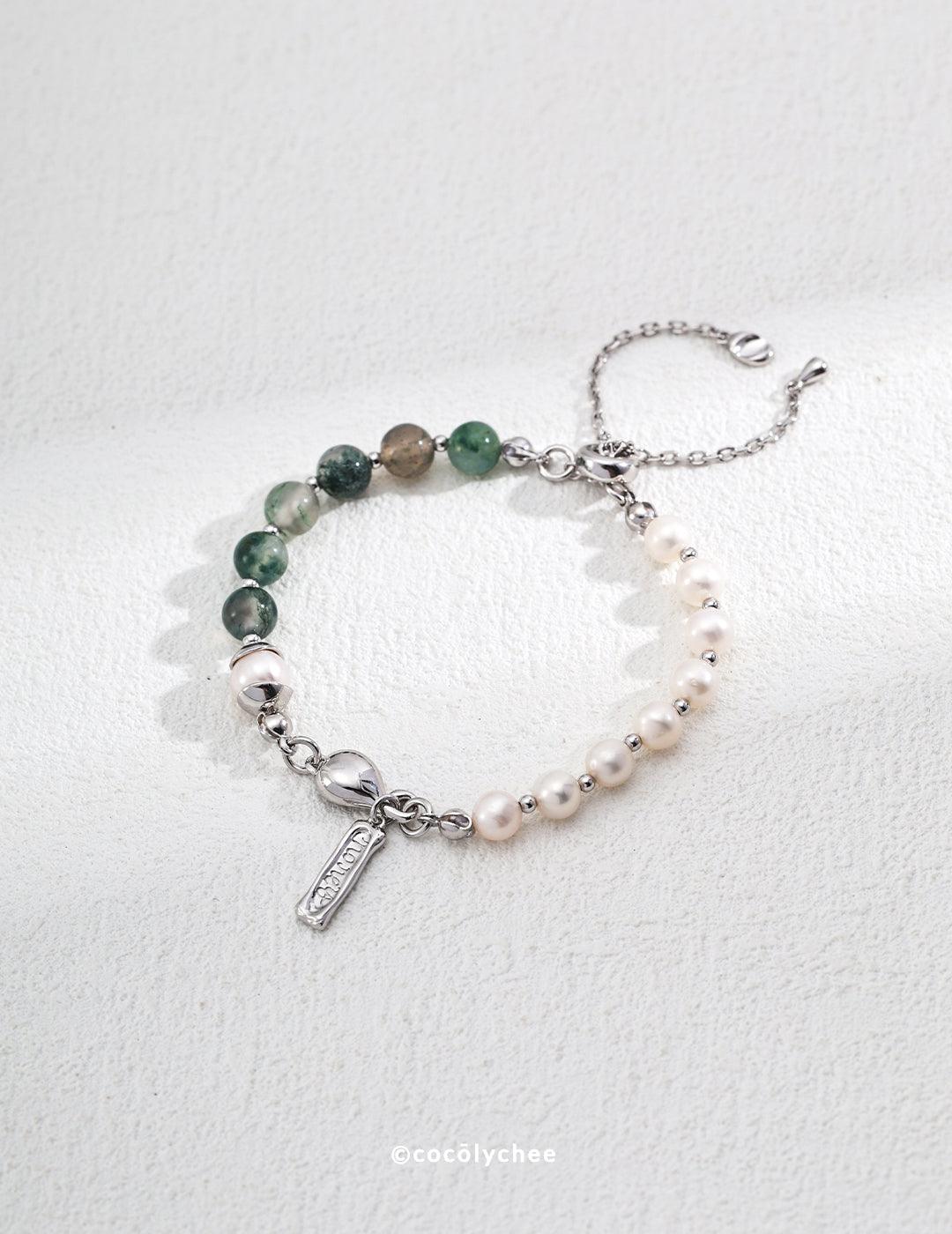 Adjustable Gemstone Charm Bracelet - Cocolychee