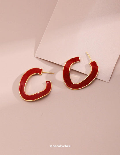 Mordern Art Sterling Silver Earrings - Cocolychee